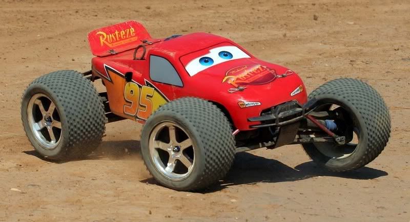 lightning mcqueen rc body shell